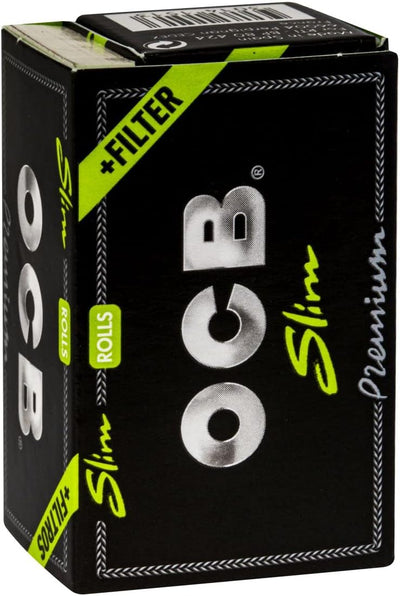 OCB Premium Rolls + Tips, 24 Stück, 16 x 10 x 7 cm, Schwarz Single, Single