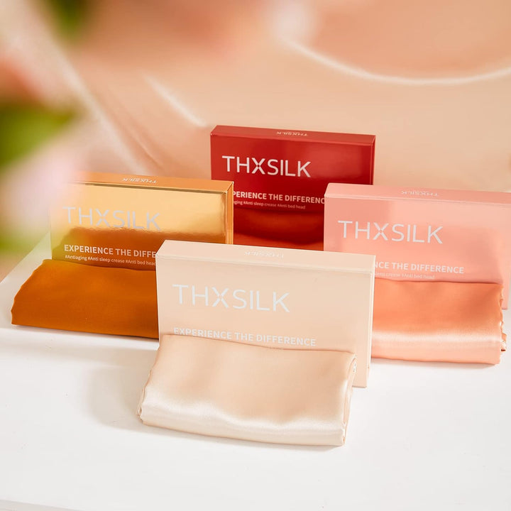 THXSILK 25 Momme Seide Kissenbezug für Haar und Haut - Maulbeerseide Kissenbezug - Hypoallergen mit
