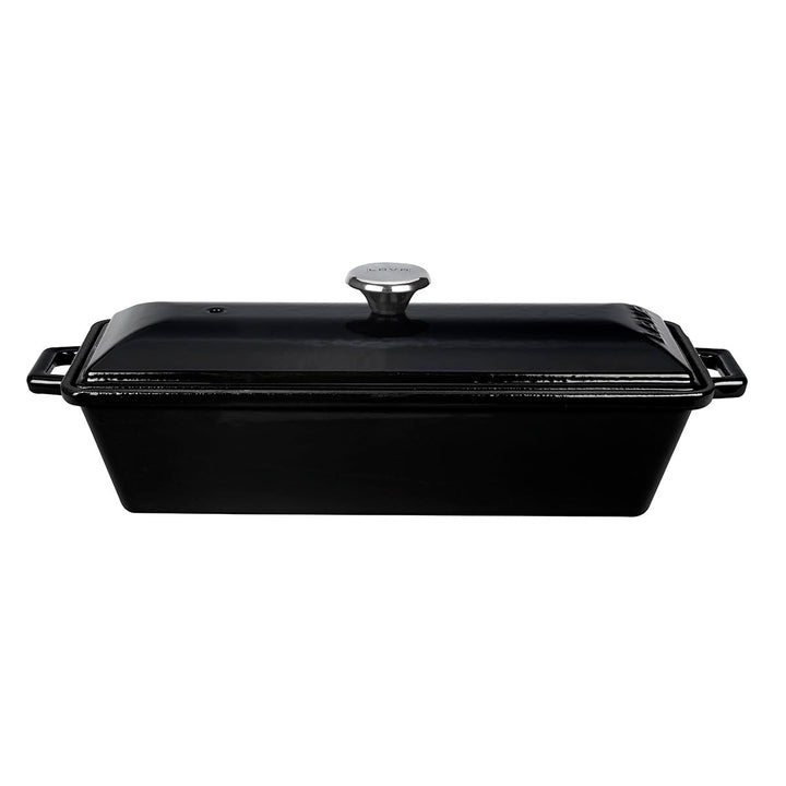 LAVA LVPEK826BLK LV P EK 826 BLK Kastenform – Terrinentopf, Gusseisen, 1.1 quarts, Schwarzer Obsidia