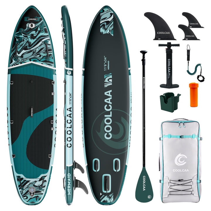 COOLCAA SUP Board, 355cm (Extra Gross) Stand Up Paddling Board, Aufblasbares Stand-Up Paddle Board m