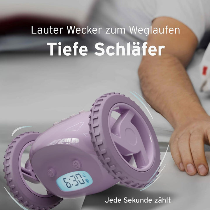 CLOCKY Lauter Wecker Digital Wecker Laut für tiefschläfer Erwachsene Jugendliche Lustig für schwerhö