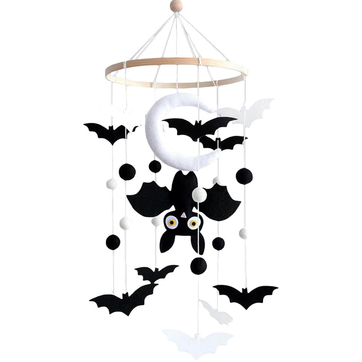 Mobile Baby Bettglocke mit Schwarze Fledermaus Hängende Mobile Windspiel für Babybett Kinderbett Hal