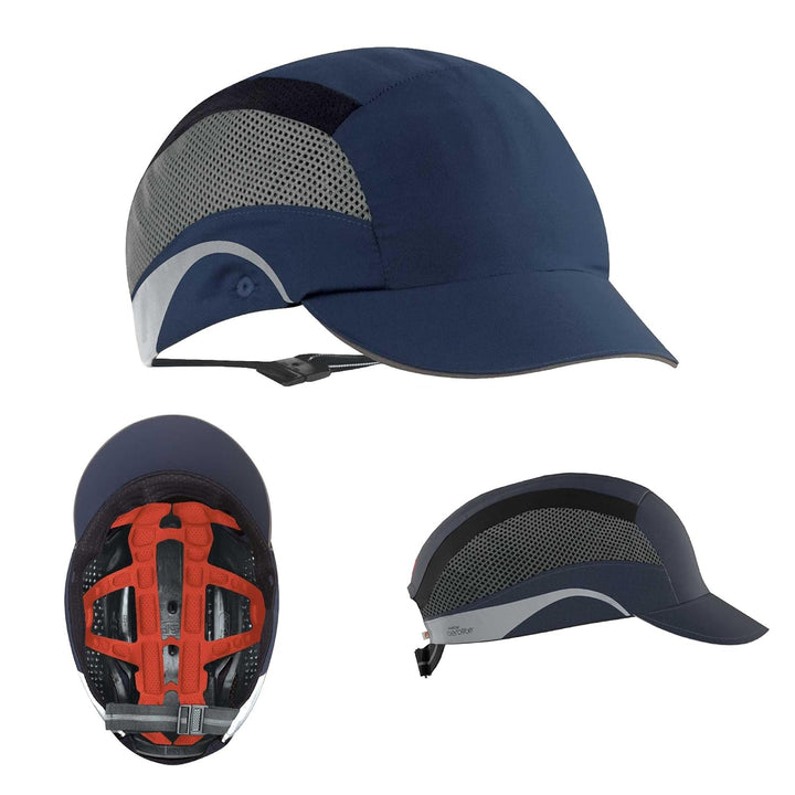 JSP HardCap Aerolite 5cm kurzer Schirm - Marineblau (AAF000-002-100)