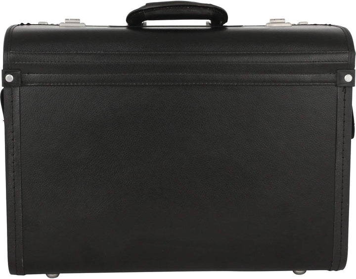 Pilotenkoffer Bowatex Aktenkoffer Business Koffer 25 L Schwarz Leder 46 x34x22cm
