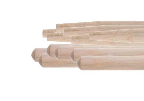 werkstattbedarf 10x Besenstiele aus Kiefernholz 160cm Ø28mm, mit Konus