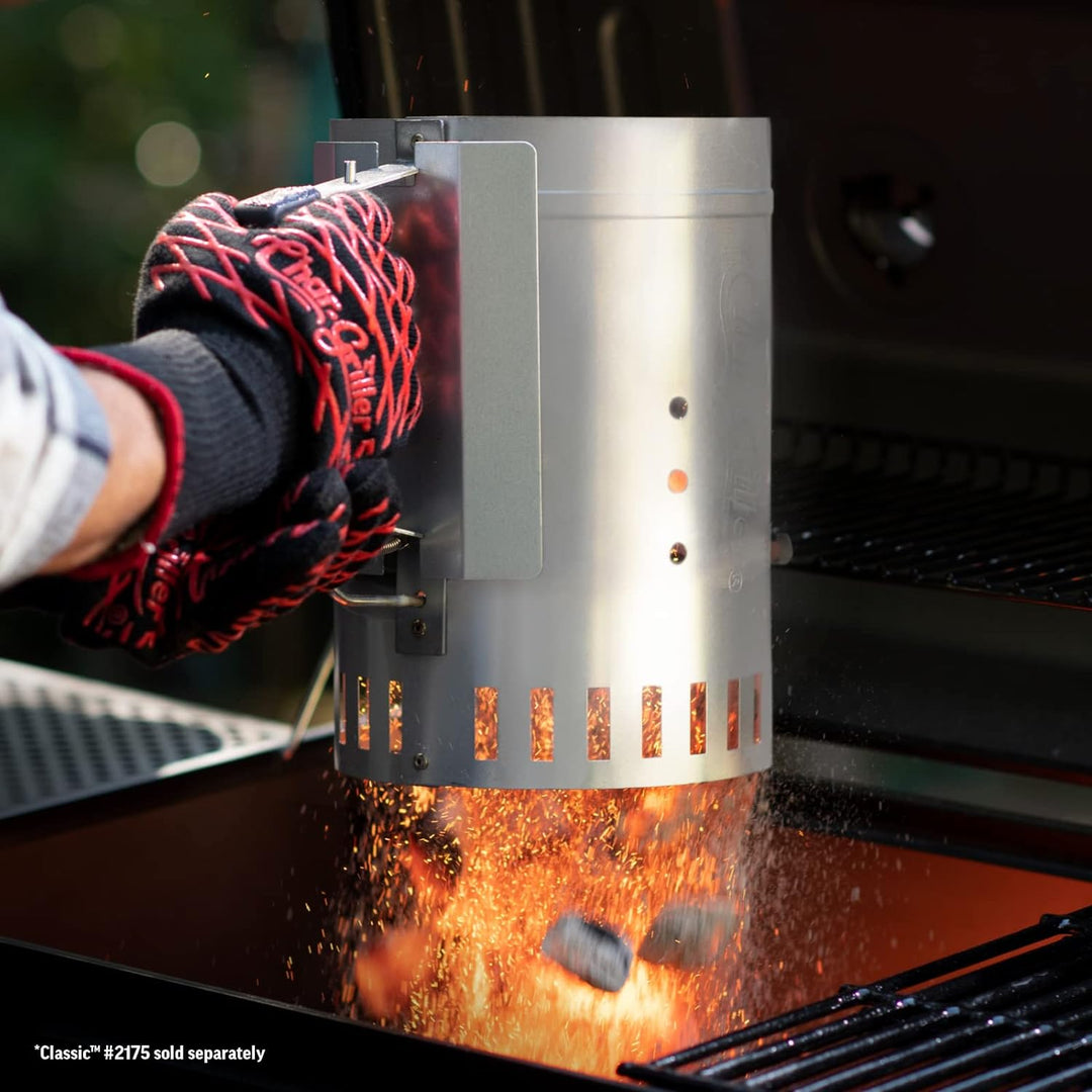 Char-Griller Holzkohlegrill Kaminanzünder mit Schnellentriegelung, 30,5 cm Original, Original