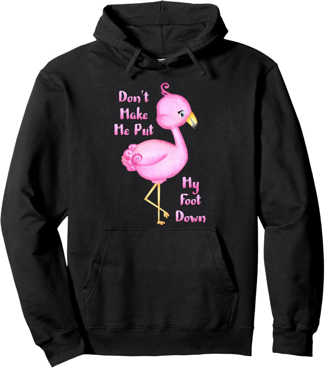 Flamingo - Lass mich nicht ins Fettnäpfchen treten Pullover Hoodie