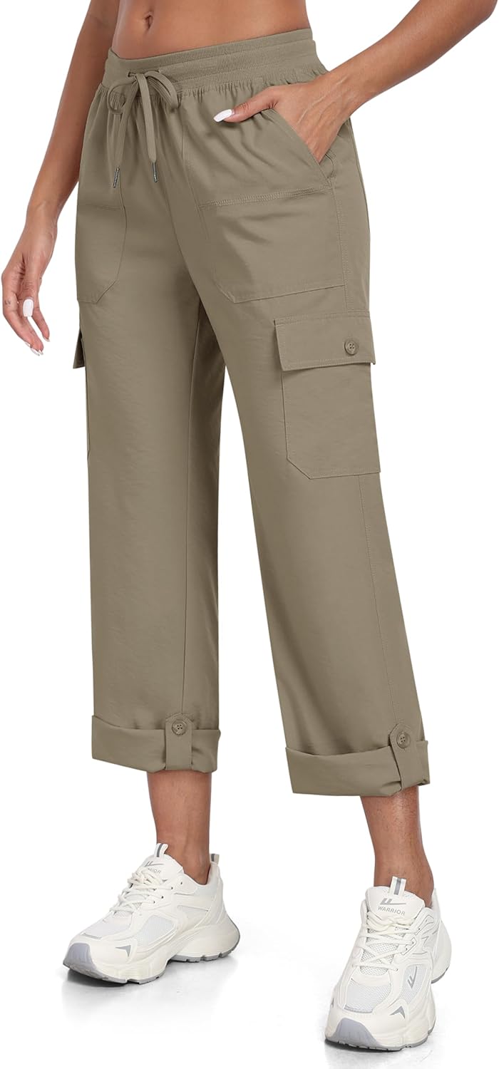 JINSHI Hosen Damen Cargohose Wanderhose Leichte Jogginghose Freizeithose Funktionshose Outdoorhose m