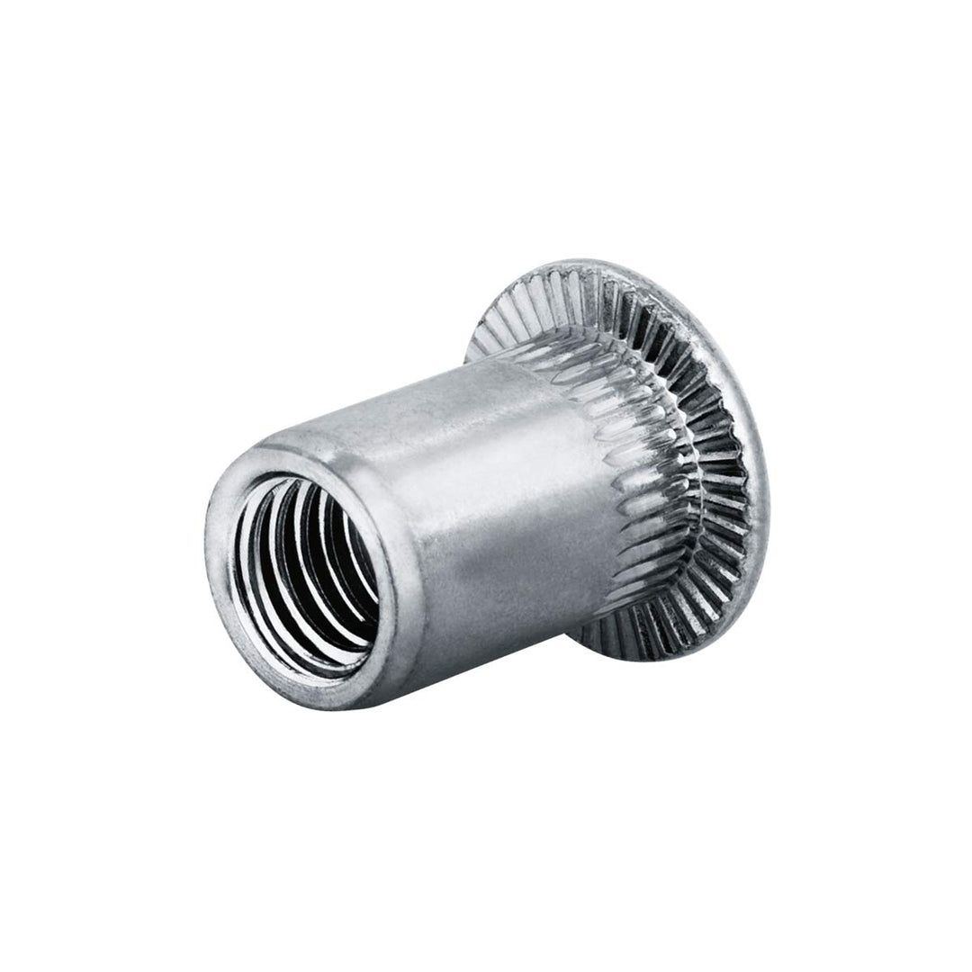 GOEBEL® - 250 x Blindnietmuttern Nietmuttern M8 Stahl verzinkt (Ø x L) 10,9 x 18,5 mm Blindmuttern F