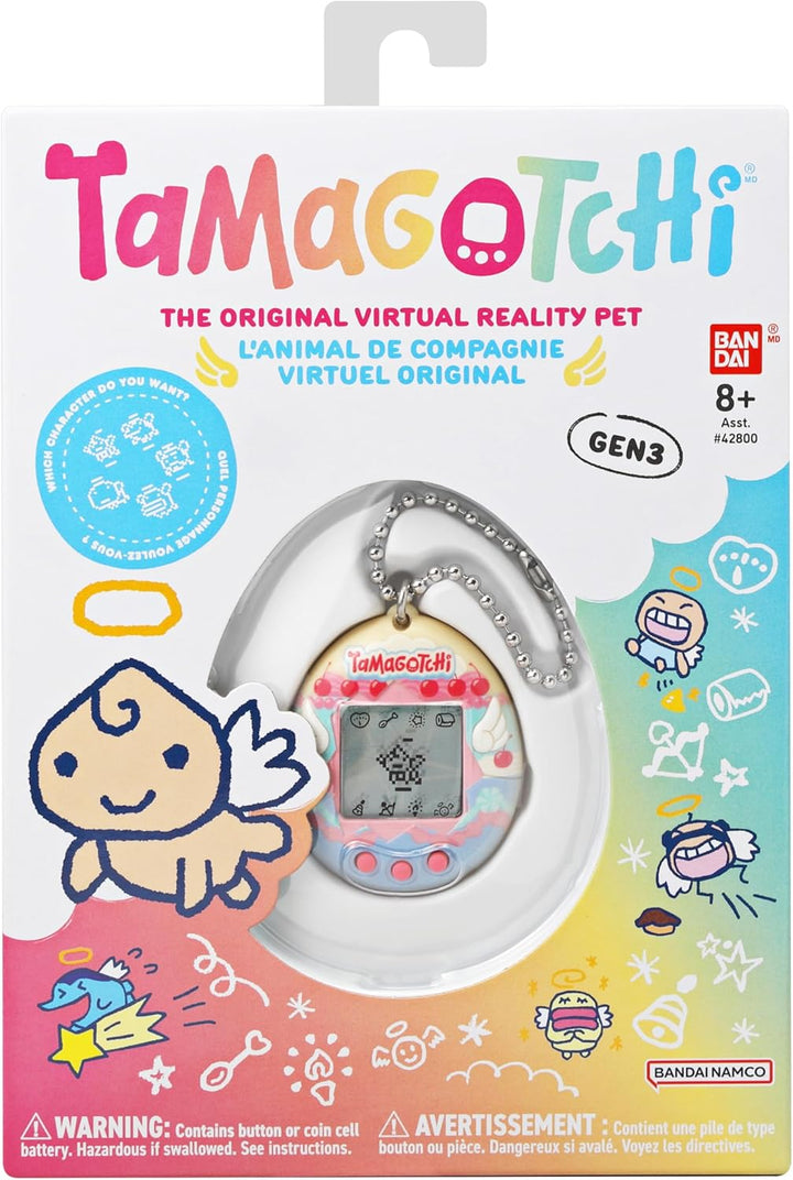 Bandai - Tamagotchi - Original Tamagotchi - Angel Cake - Elektronisches virtuelles Haustier mit Farb