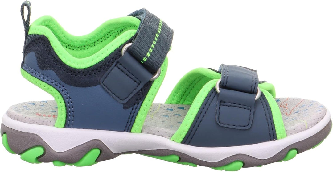 Superfit Jungen Mike 3.0 Sandale 25 EU Blau Hellgrün 8030, 25 EU Blau Hellgrün 8030