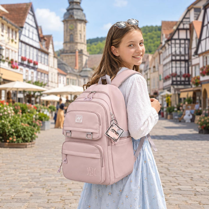 JANSBEN Schulrucksack jungen mädchen teenager schultasche Wasserdicht Rucksack Damen herren schulran