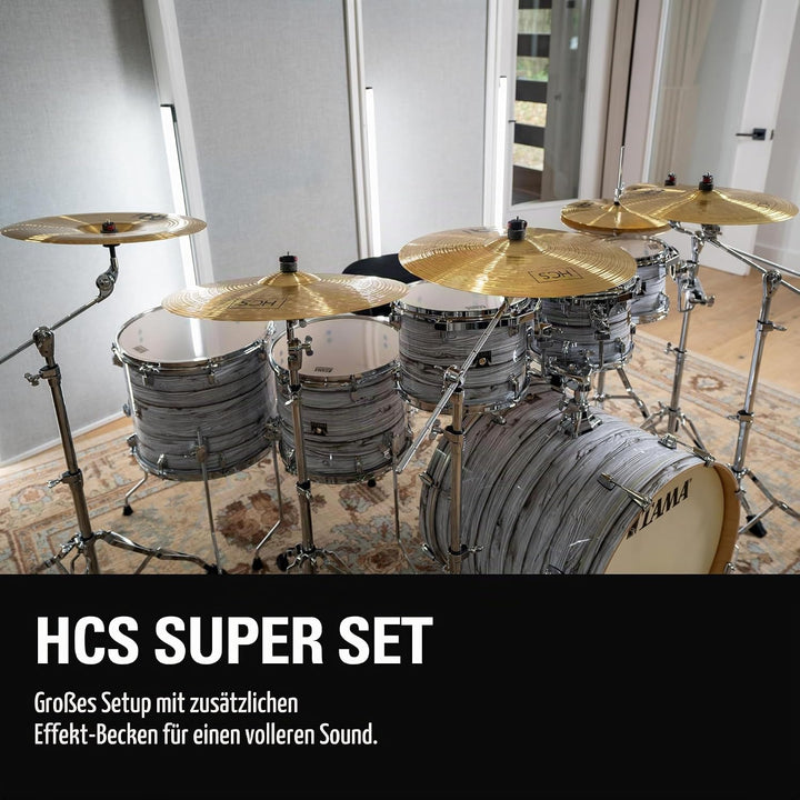 Meinl Cymbals HCS Super Schlagzeug Becken Set (Video) Box Pack mit 14 Zoll Hihat, 20 Ride, 16 Crash,