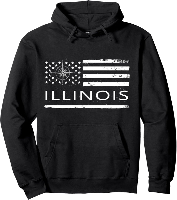 Illinois IL, Reisen nach Illinois Love Pullover Hoodie