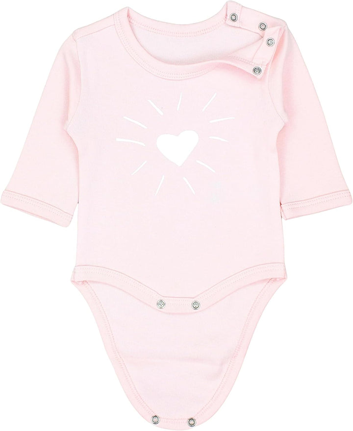 TupTam Baby Body Langarm Mädchen – 5er Pack Unifarbene Body Baby aus Baumwolle – OEKO-TEX zertifizie