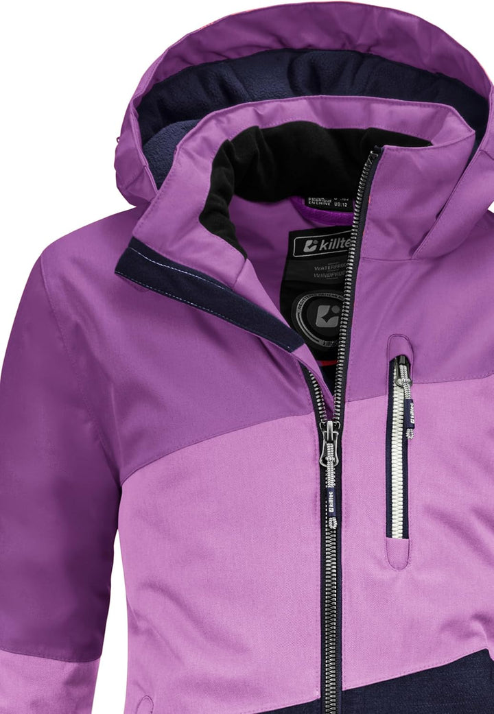 killtec Mädchen Lynge Grls Jckt B Funktionsjacke Mit Kapuze dunkelorchidee 152 Lynge GRLS JCKT B, du