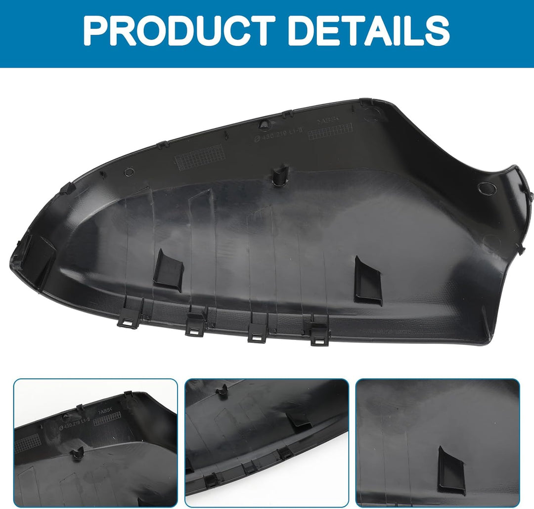 1 Paar Türspiegelabdeckungen Ersatz für 2004-2009 Opel Astra Auto Seitenspiegel Abdeckkappen Rückspi
