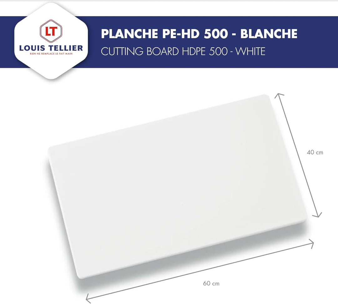 Louis Tellier NPP6 Schneidebrett, 60 x 40 x 2 cm, Weiss