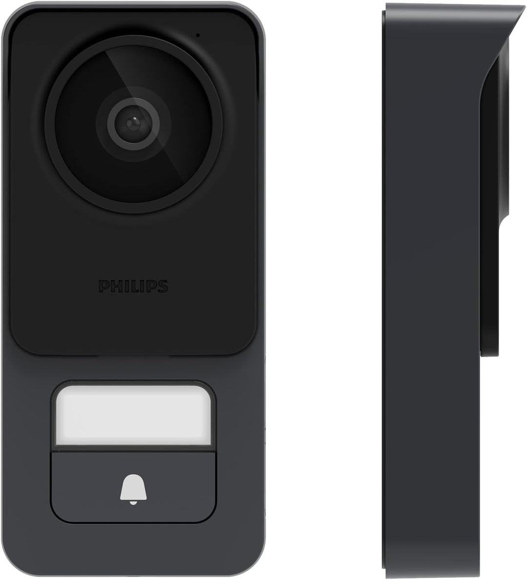 Philips - Video-Türsprechanlage mit Kabel, 17,8 cm (7 Zoll), Touchscreen, sehr flach – WelcomeEye Li