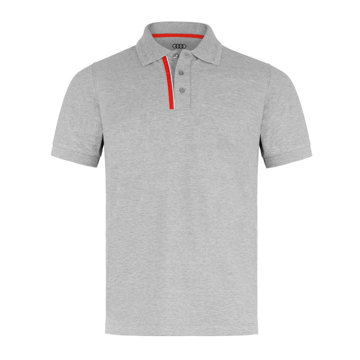 Audi Sport Herren Poloshirt Grau Melange (L) L Grau, L Grau