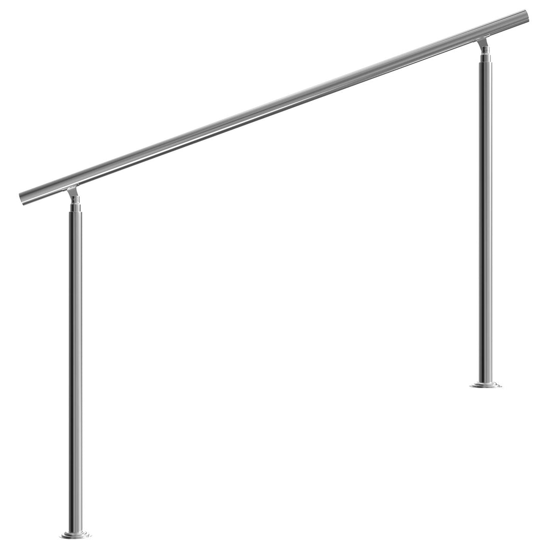 MONZANA® Treppengeländer Edelstahl Pflegeleicht 160cm ohne Querstreben Innen und Aussen Handlauf Gel