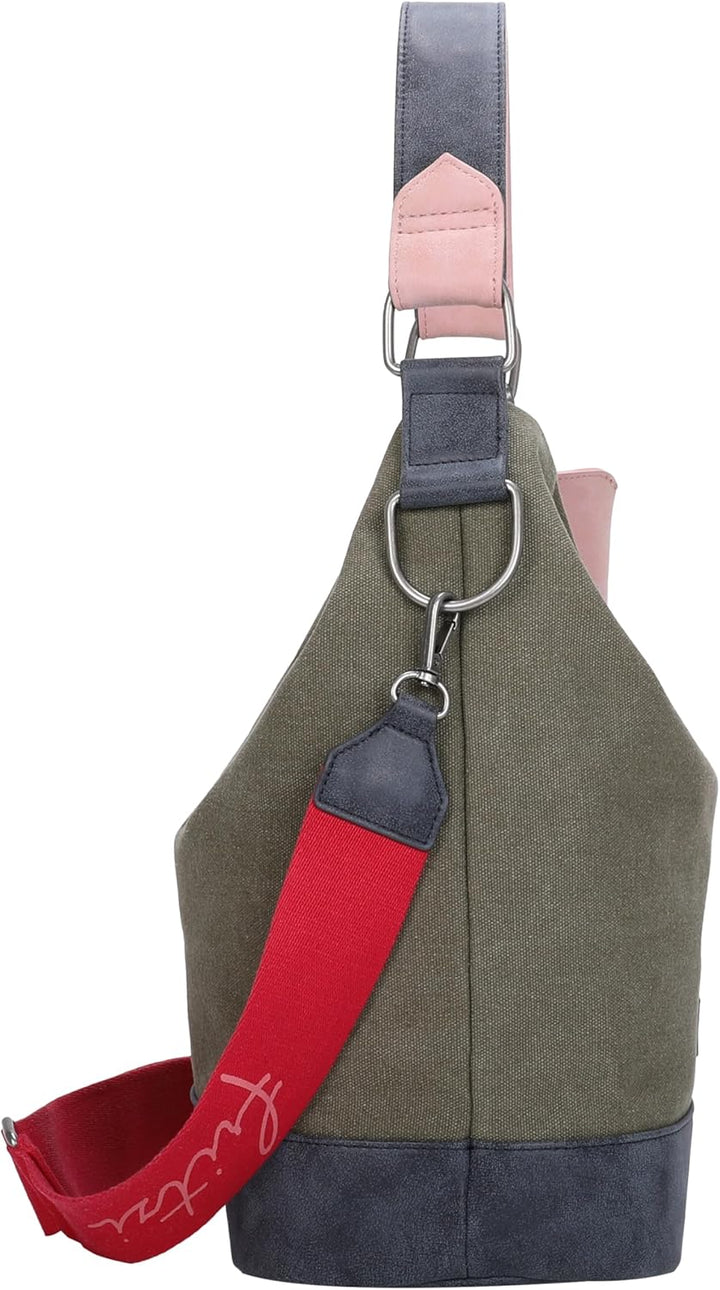 Fritzi aus Preussen Damen Izzy07 Canvas Hobo-Tasche Olive, Olive