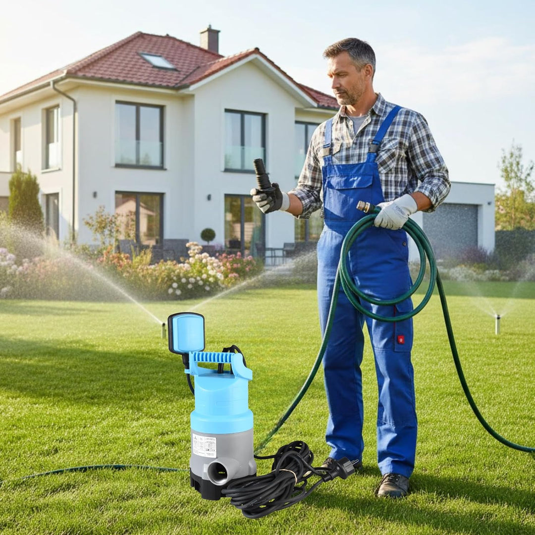 Tauchpumpe FLX 750 (750 W, 13200 l/h, max. Förderhöhe 9 m) – Schmutzwasserpumpe &amp; Klarwasserpumpe -