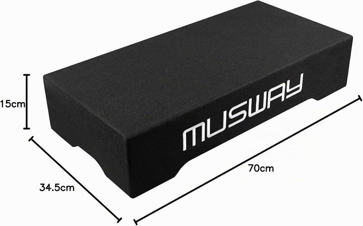 Musway MF210Q-2 - Single-BASSREFLEX-System IN FLACH-BAUWEISE (DOWNFIRE) MIT 25 cm (10“) SUBWOOFER UN