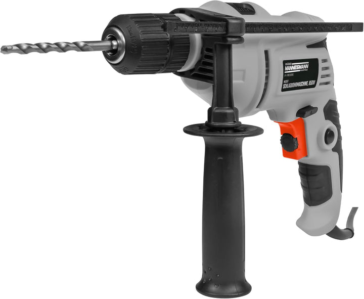 Brüder Mannesmann Schlagbohrmaschine, 650 Watt, mit 13 mm Schnellspannbohrfutter, Rechts-/Links-Lauf