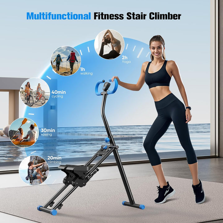 2025 Neuer Home-Fitness-Stepper, tragbarer Cross-Training-Stepper mit LCD-Bildschirm, einstellbare H