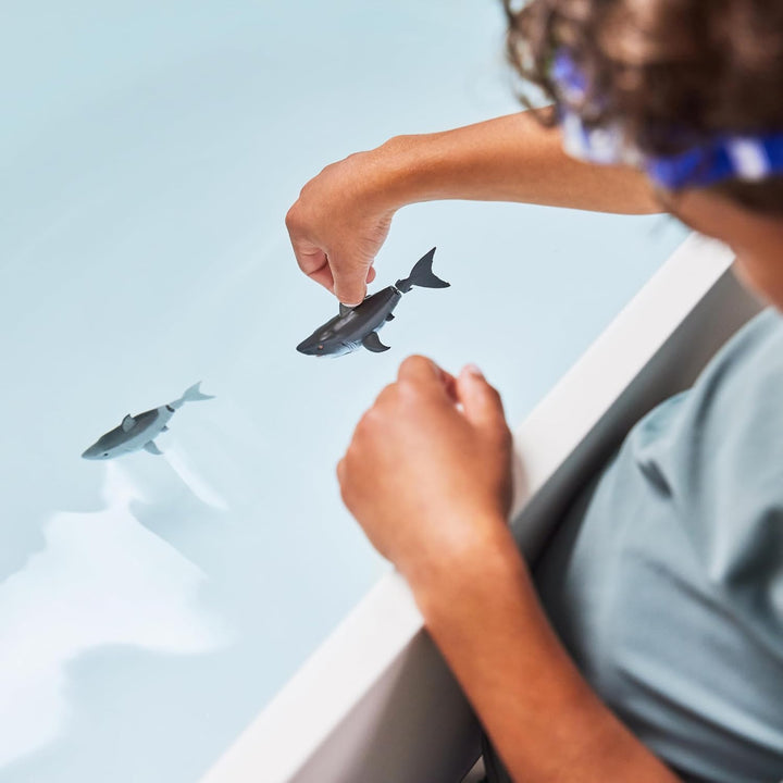 Robo Alive Wasseraktivierter Hai 2er-Pack (Blau) von ZURU – Realistisches schwimmendes Roboter-Bades