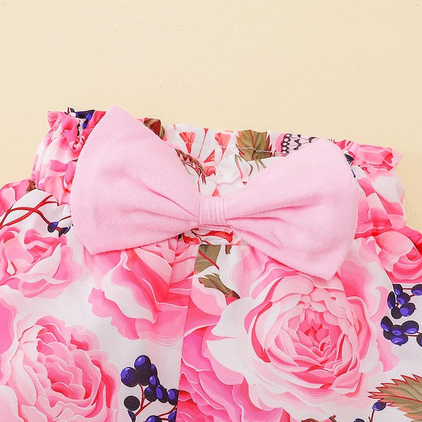 Neugeborenes Baby Mädchen Kleidung Papas Mädchen Langarm Tops Blumenhosen Sets Stirnband Säuglingsmä