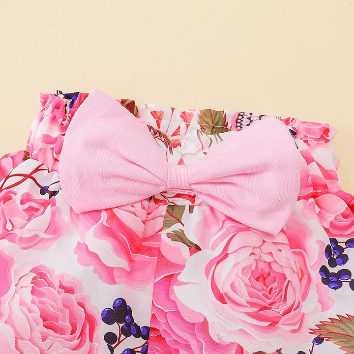 UUAISSO Neugeborenes Baby Mädchen Kleidung Papas Mädchen Langarm Strampler Tops Blumenhosen Sets Sti