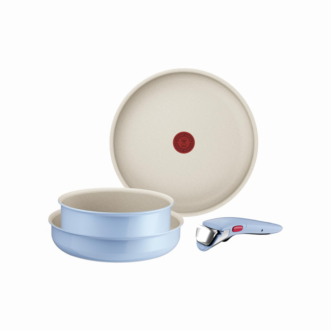 Tefal Ingenio Serenity L827S404 Kochgeschirr, 4-teilig, Standard, Antihaftbeschichtung, sicherer abn