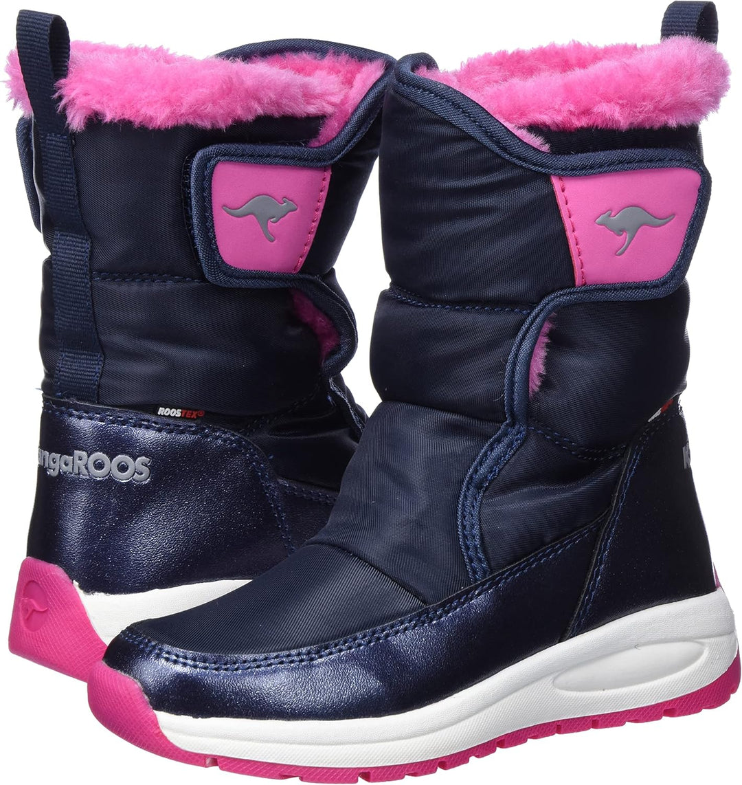 KangaROOS Mädchen K-pe Belle RtxStiefel 28 EU Dk Navy Daisy Pink, 28 EU Dk Navy Daisy Pink