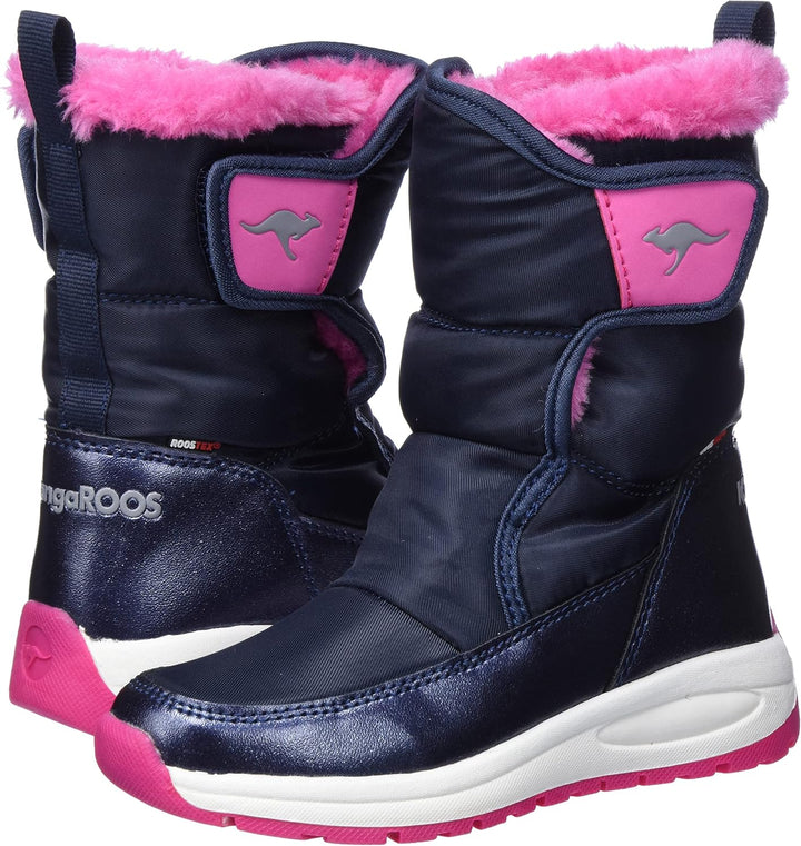 KangaROOS Mädchen K-pe Belle RtxStiefel 28 EU Dk Navy Daisy Pink, 28 EU Dk Navy Daisy Pink