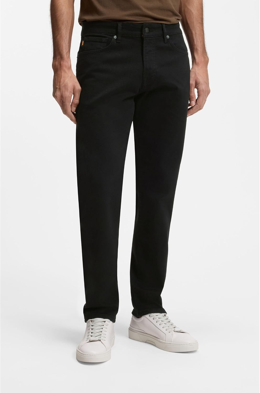 BOSS Herren Re.Maine BC-C Maine Regular-Fit Jeans aus bequemem Stretch-Denim in Stay-Black 29W / 32L