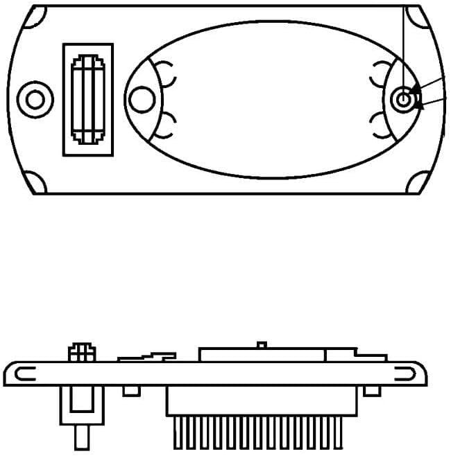 HELLA - Innenraumleuchte - Mini OvalLED VESTA5 - LED - 12V - 1.2W - LED - Einbau - Lichtscheibenfarb