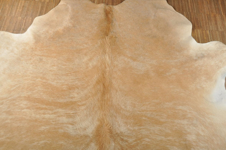 generisch Kuhfell Beige Natur Fell Teppich ca. 190 x 170 cm echtes Stierfell