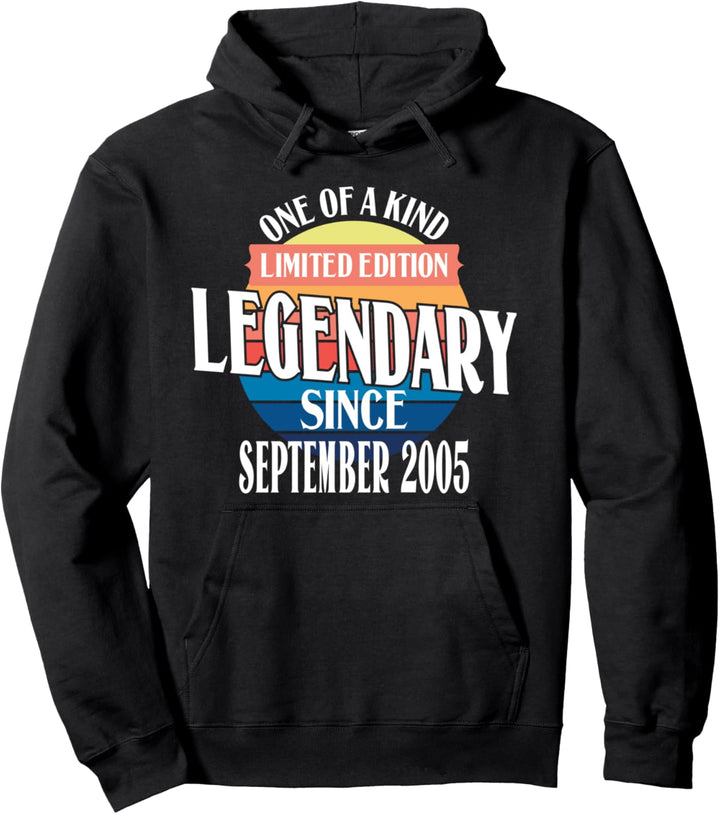 Limited Edition Legendär seit September 2005 Geburtstag Pullover Hoodie