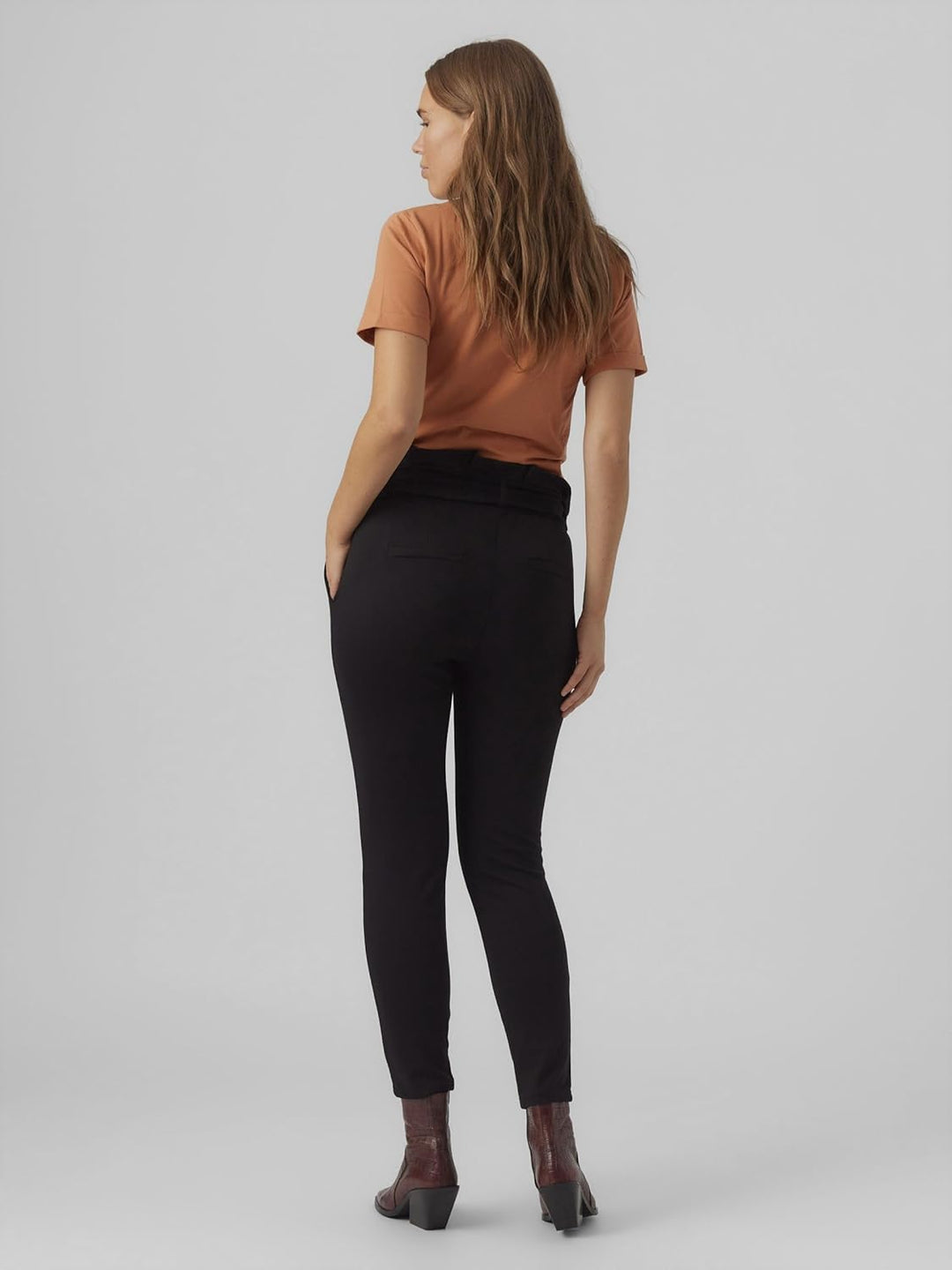 VERO MODA Damen Vmmeva Loose Paperbag Al Pant Noos Keine Angabe S Schwarz, S Schwarz