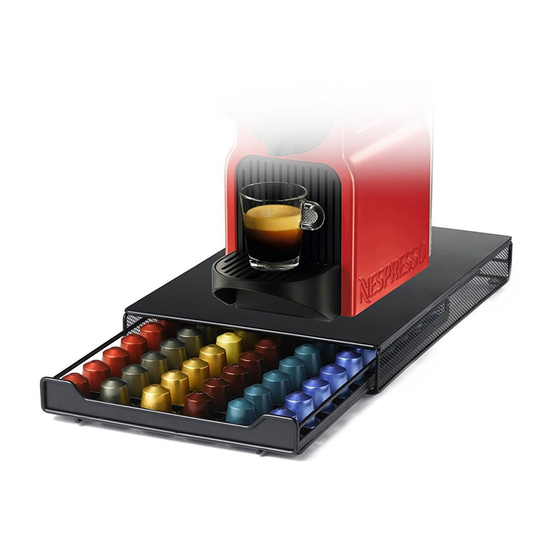 HiveNets Kaffee Kapselhalter, Schubladenbox Aufbewahrung für Nespresso, Fassungsvermögen: 60 Stück R