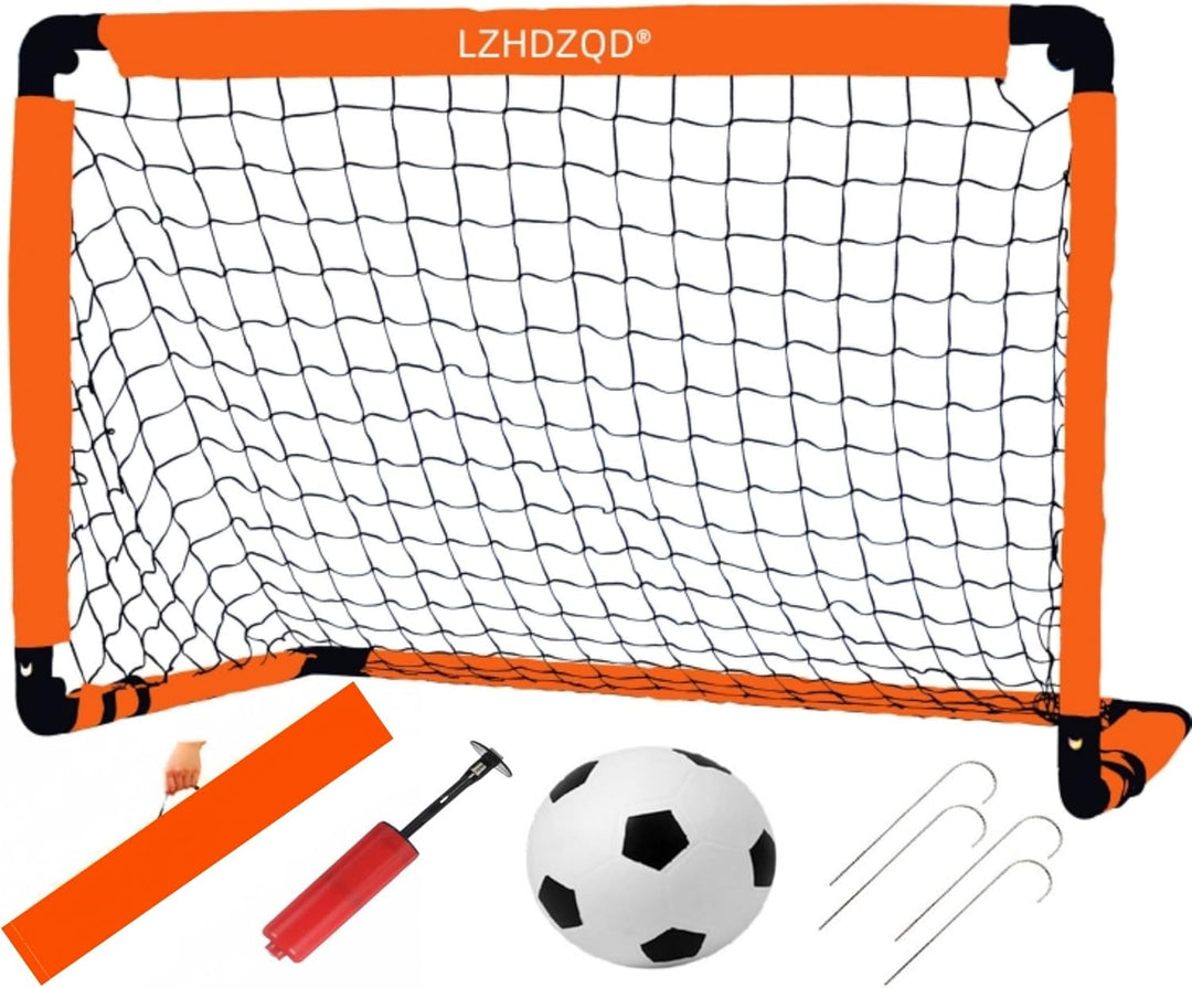 LZHDZQD Fussballtor, Kinder Fussballtor 60x45cm/ 90x60cm/ 115x80cm Fussballtore für Garten Kinder, F