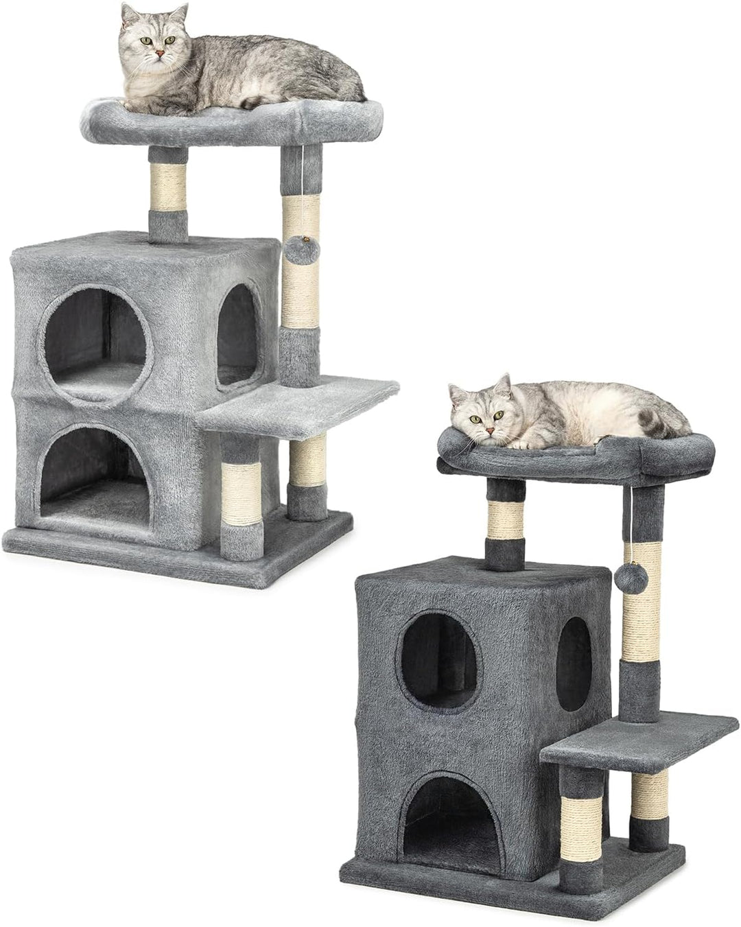lionto by dibea Kratzbaum Kletterbaum Katzenkratzbaum Katzenbaum Höhe 80 cm