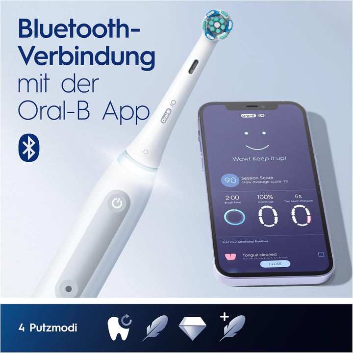 Oral-B Center OxyJet Reinigungssystem - Munddusche + Oral-B iO4, iO4