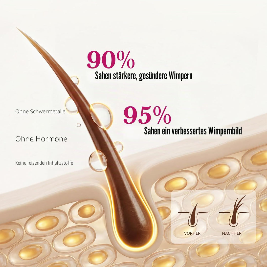 PHIENEX 2026 New Version Wimpernserum – ohne Hormone & vegan – Lash Serum für längeres, dichteres, v