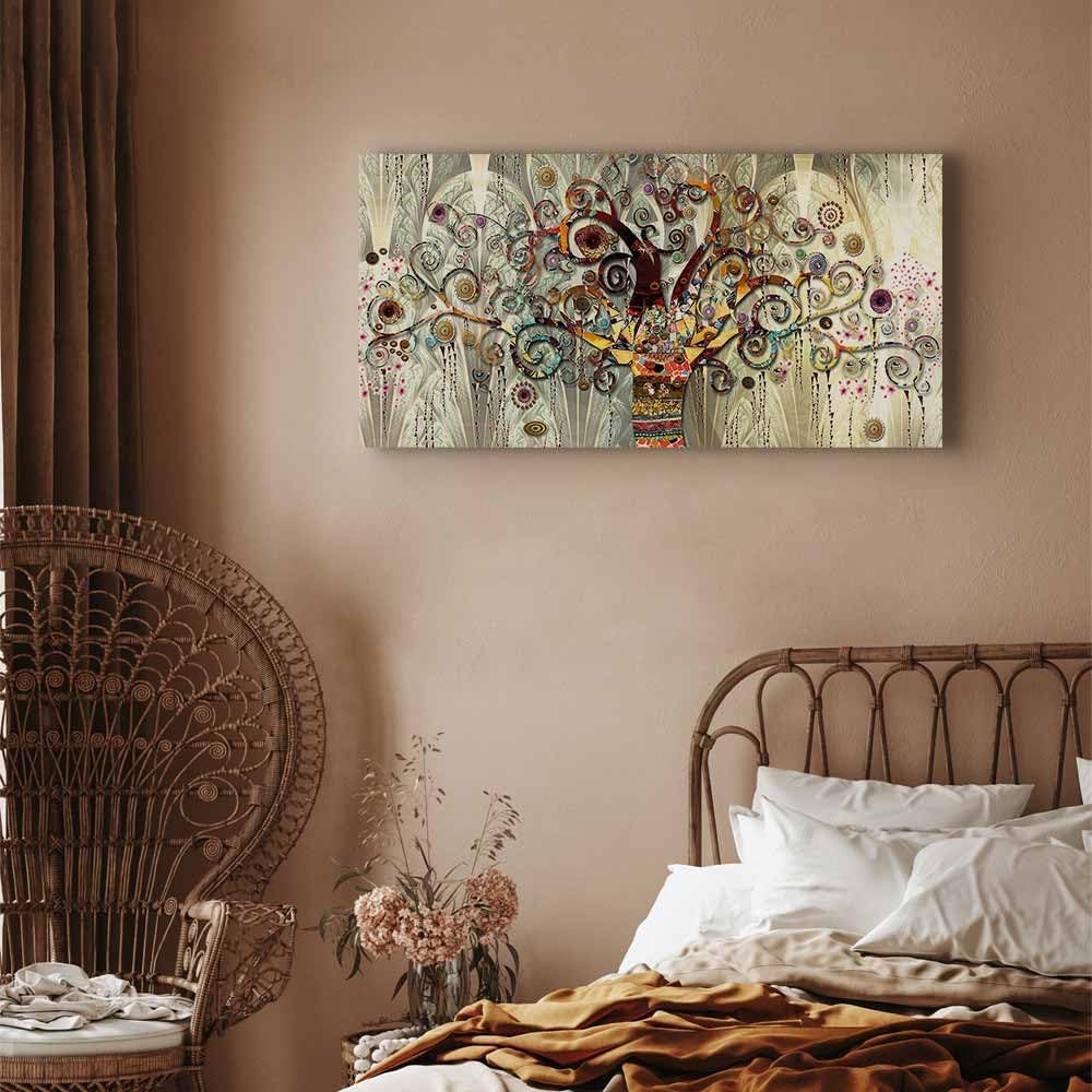 murando - Handart Bilder auf Leinwand 60x30 cm 1 tlg Leinwandbild mit Struktur-Effekt handbemalte Wa