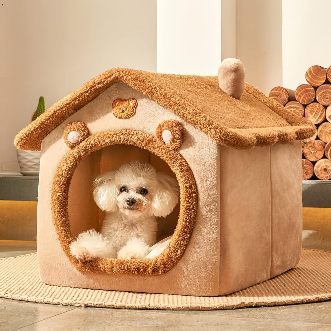 Galatée Katzenhöhlenbett, Waschbares Hundebett, Warmes Und Gemütliches Katzenhaus, Faltbar Bequemes