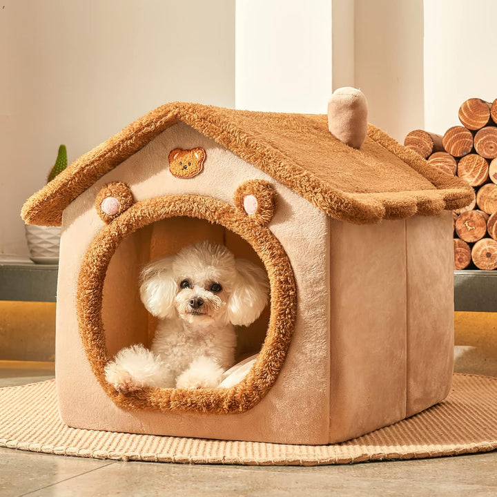 Galatée Katzenhöhlenbett, Waschbares Hundebett, Warmes Und Gemütliches Katzenhaus, Faltbar Bequemes