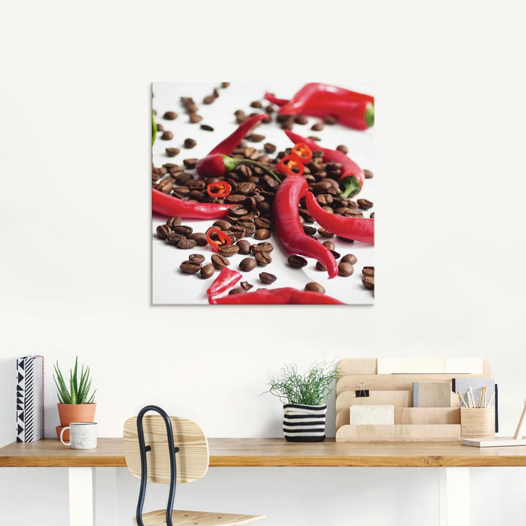 ARTland Glasbilder Wandbild Glas Bild einteilig 50 x 50 cm Ernährung Genuss Lebensmittel Gewürz Foto